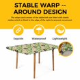 thumbnail image 4 of St. Patrick's Day Table Cloths for 6 Foot Rectangle Tables, Lucky Shamrocks Retro Harp Beer Horseshoes Patio Waterproof Elastic Fitted Tablecloths, Washable Rectangular Table Cover for Camping, 4 of 8