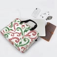 thumbnail image 5 of 16" Laptop Briefcase for Work Travel Laptop Shoulder Bag Carrying Handbag Laptop Case Red and Green Candy-cane, 5 of 8
