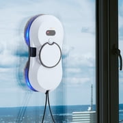 Smart Window Cleaning Robot, AI Path Planning, Frameless Edge Detection, Single-sided water spray 5600PA Suction Power