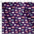 thumbnail image 4 of Soimoi Purple polyester Crepe Fabric Colorful Polar Bear Animal Print Sewing Fabric Yard 52 Inch Wide, 4 of 5