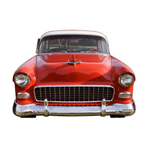 SC2449 Chevy Classic Red Sedan Cardboard Cutout Standee Standup