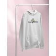 thumbnail image 3 of Amazing Daisies Bouquet Hoodie Women -Image by Shutterstock, Female x-Large, 3 of 4