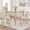 Light Oak, variant on 5-Piece Counter Height Table Set with 4 Chairs, Counter Height Table Set for 4 with Chairs, Wooden Counter Height  Table Set for Kitchen, Dining Room, Light Oak