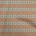 thumbnail image 1 of oneOone Cotton Jersey Tawny Brown Fabric Asian Kilim Sewing Craft Projects Fabric Prints By Yard 58 Inch Wide, 1 of 5