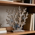 thumbnail image 6 of Mediterranean Style Wooden Coral Tree Tabletop Decor - Ocean Retro Hand Carved Natural Wood Sculpture, Coastal Beach Theme Decoration for Living Room Shelf Shelf Entryway, Housewarming Gift, 6 of 6