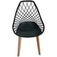 thumbnail image 2 of Set de 2 Sillas Wire3 Grupo Microtec para Comedor Estilo Eames Pata Madera Gruesa Asiento Tipo Rejilla PP Moderno Cocina Bar Restaurante Desayunador Minimalista Decorativa, 2 of 5