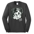 thumbnail image 2 of Border Collie Dog Lover Pet Owner Animal Lover Mens Long Sleeve Shirt, Charcoal, 2XL, 2 of 4