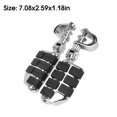 thumbnail image 4 of Pedal de pies de motocicleta Profesional Universal Fijable Motorbike Pedals Outdoor 360 Grados Rotatable Soporte Componentes Silver 1 Par sidaley VI002317-02, 4 of 7