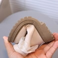 thumbnail image 4 of Girls Warm Ankle Boots Fleece Lined Lace Trim Side Zipper Booties Kids Cute Platform Non-Slip Short Boots Beige 8 Toddler, 4 of 7