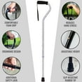 thumbnail image 6 of DMI Adjustable Designer Cane with Offset Handle, Comfort Grip and Strap, Tiny Flowers, 6 of 6