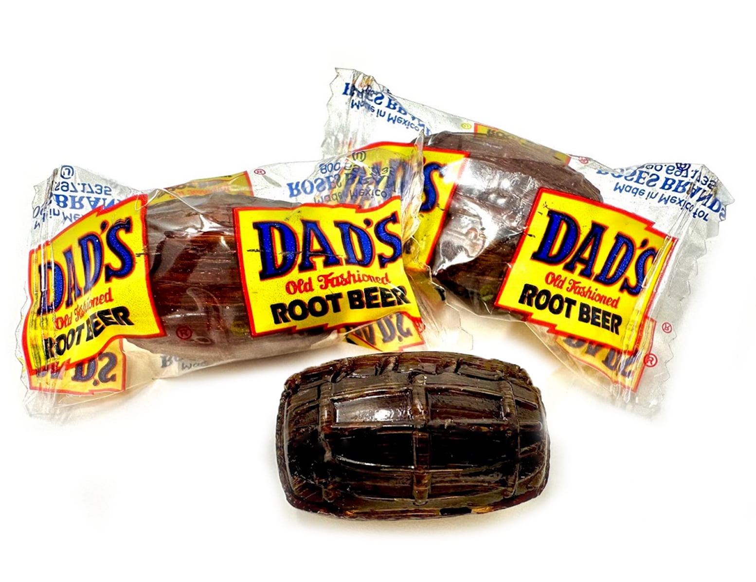 SweetGourmet Dad's Root Beer Barrels Hard Candy | Old-Fashioned Candies Wrapped | 4 Pounds