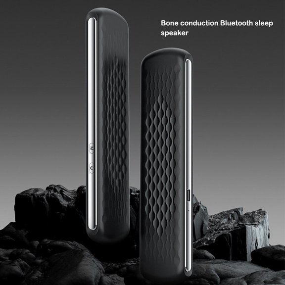 Baohd Haut-Parleur Compatible Bluetooth Barre de Son à Conduction Osseuse Légère sous Oreiller Boîte Musicale pour Chambre Maison Blanc