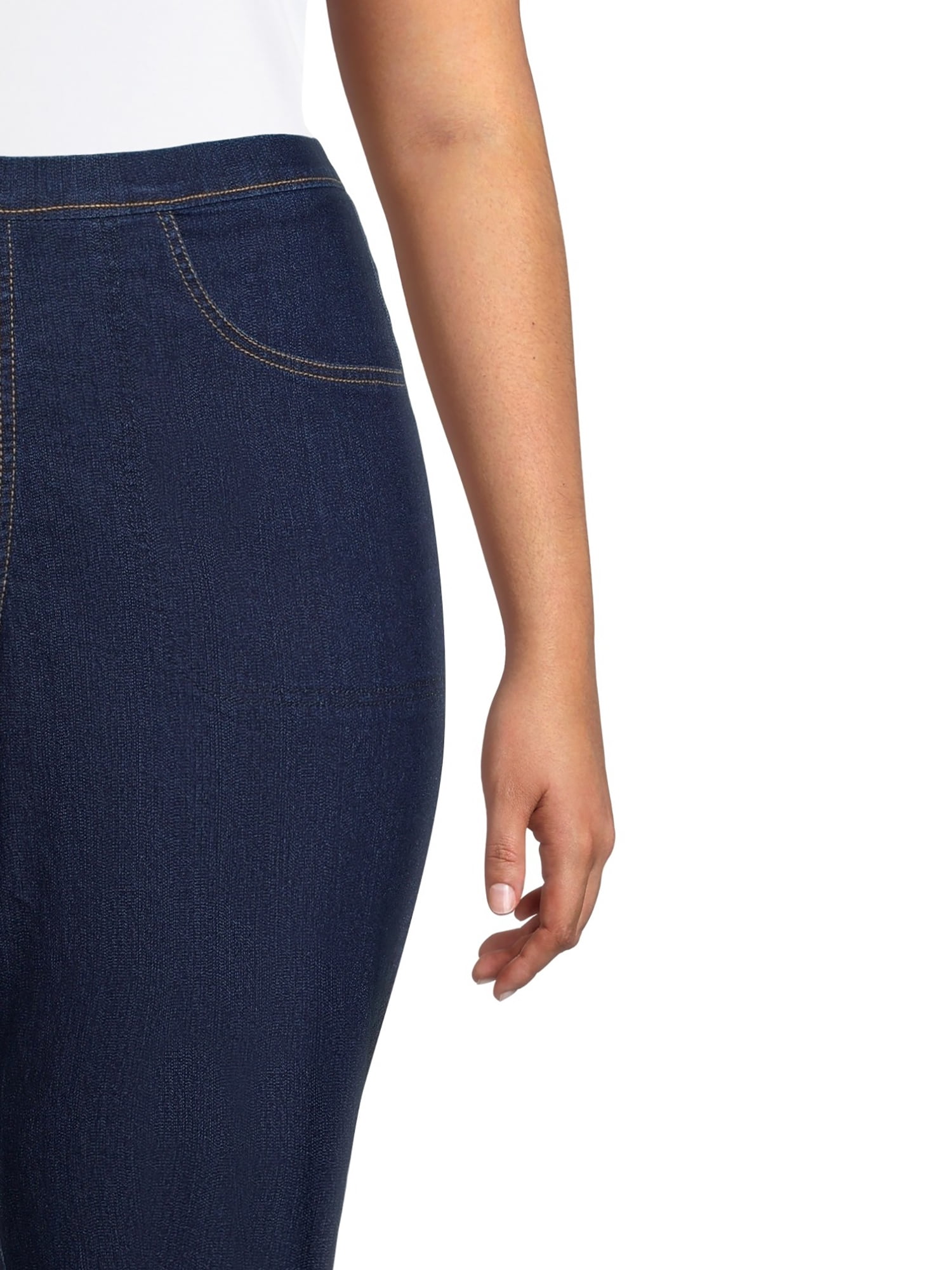 JMS Just My Size by Hanes Women's Plus Size Pull On 2 Pocket Stretch Capri, Sizes 0X-4X