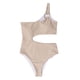 thumbnail image 1 of Traje de baño de una pieza para mujer, traje de baño de canalé ahuecado con un solo hombro, 1 of 5