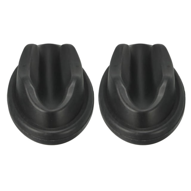 S SERENABLE 2x Black Bike Wheel Block Stabilize Front Indoor Sports Holder. Two black molded plastic stands designed to stabilize the front wheel of a bike during indoor workouts. Each stand features a grooved design to securely hold the wheel and anti-slip pad feet for stability. Suitable for both mountain and road bikes, these stands raise the front wheel to maintain a natural riding position while protecting the floor. Dimensions: 23x12cm (9x4.7 inches).