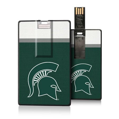 Michigan State Spartans Stripe Credit Card USB Drive