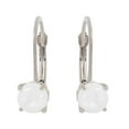 thumbnail image 2 of Galaxy Gold 14k White Gold Round Natural Opal Dangle Earrings, 2 of 2