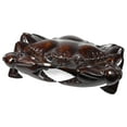 thumbnail image 2 of D-Art Collection Traditional Teak/Mahogany Solid Wood Crab Statue in Dark Brown, 2 of 2