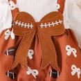 thumbnail image 6 of Jamsmile Newborn Girls Outfits Sets 2 Piece Long Sleeve Bowknot Tops With Romper Playwear 3 Piece Infant Girls Daily Wear, 6 of 6