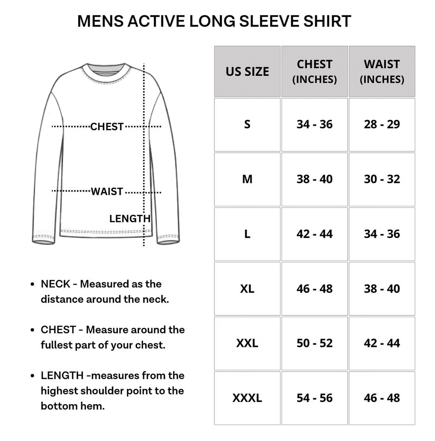 Real Essentials Mens Long Sleeve T-Shirt Fishing Swim Hiking Beach