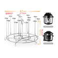 thumbnail image 4 of Airfryer vertical Parrillas para asar Soporte para brochetas Herramientas para barbacoa Accesorios para freidoras de aire (B) Sywqhk Libre de BPA, 4 of 9