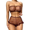 thumbnail image 1 of Gibobby Lencería mujer erótica Conjunto de Liguero con Sujetador de Encaje, Lencería Elegante y Exquisita para Mujer para Noche de Bodas, Luna de Miel y Más(Negro, M), 1 of 5
