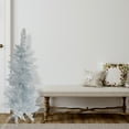 thumbnail image 2 of 3 Silver Tinsel Christmas Tree 120 Normal Tip W/Plastic Stand, 2 of 3