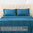 thumbnail image 6 of King Bed Sheets Set, Soft Breathable Bedding Sheet Set, Sheets Set with 16" Deep Pocket Design (4 Pieces, King, Paon), 6 of 8
