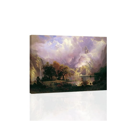 Rocky Mountain Landscape -Albert Bierstadt CANVAS OR PRINT WALL ART