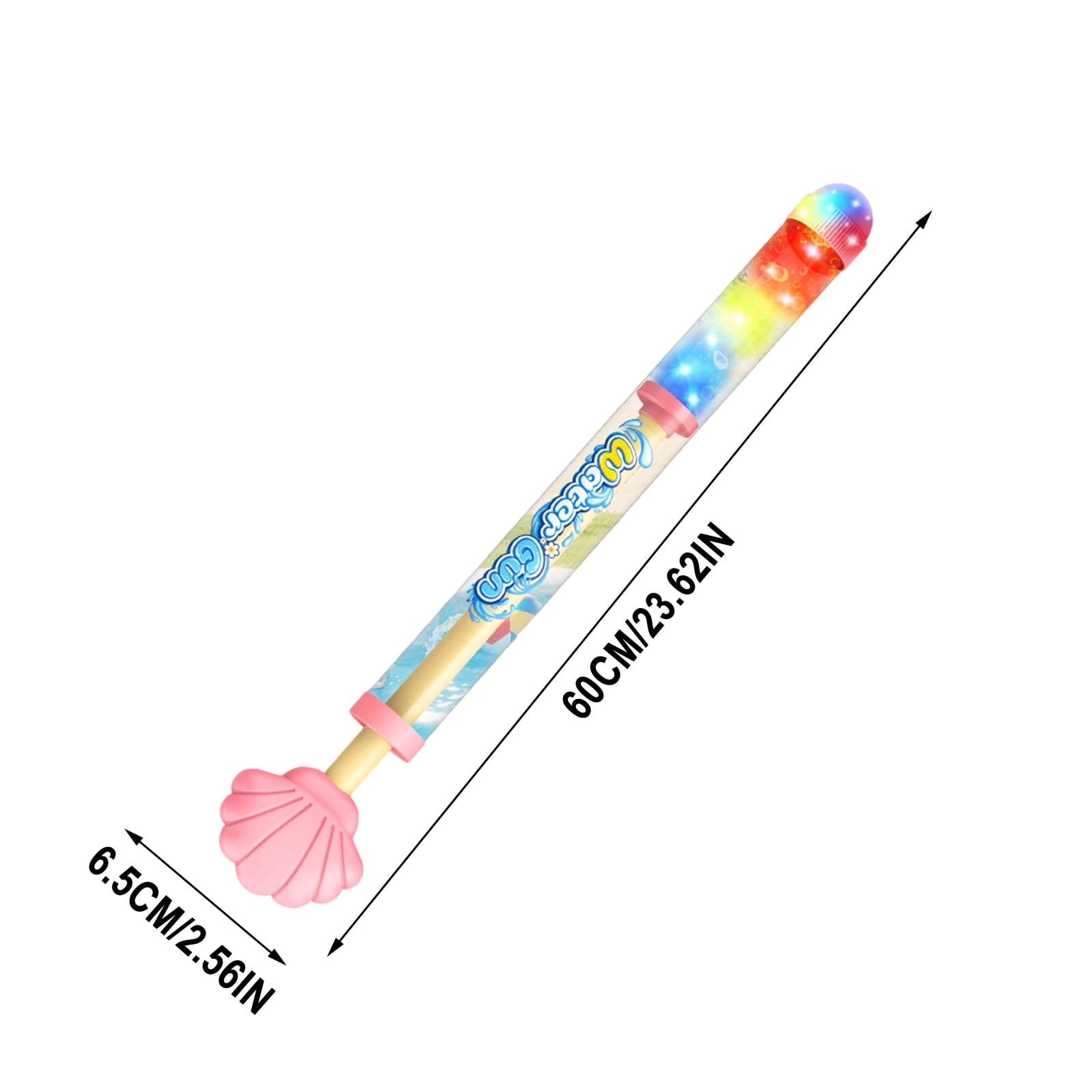 Glowing Rainbow LED Water Blaster, Summer Fun That Pops Like Magic, Creative Squirt Water Blaster, Firework Spray Water Soaker for Pool Party Outdoor Summer Water Games