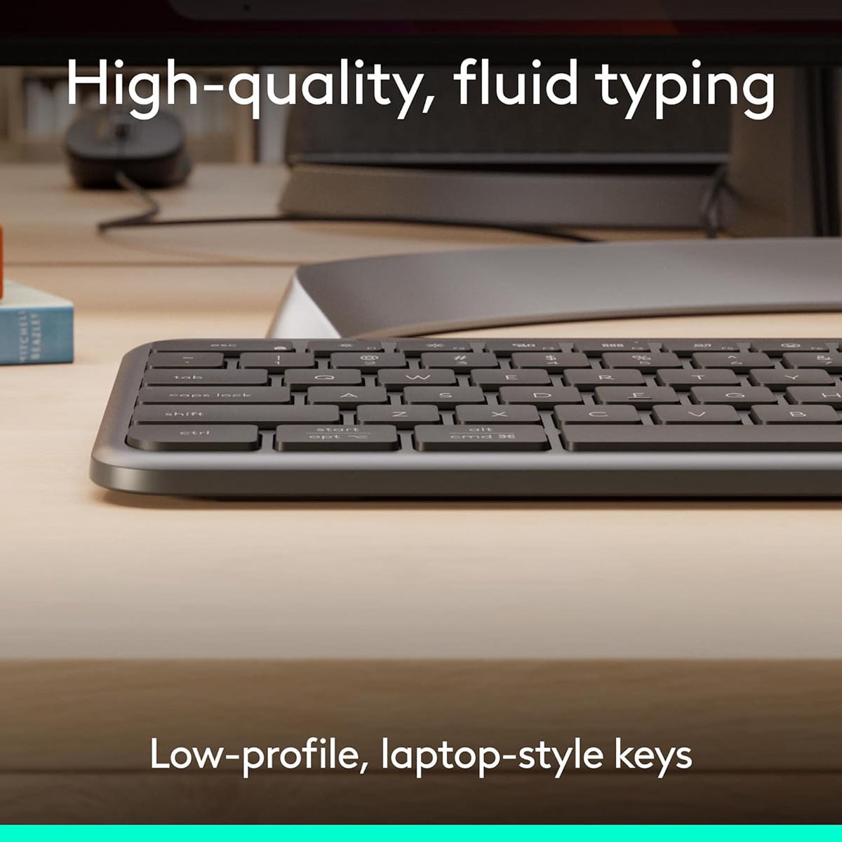 Logitech Signature Slim MK625 Wired Keyboard and Mouse Combo for Business, Graphite