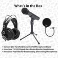 thumbnail image 7 of Samson Q2U Black Handheld Dynamic USB Microphone with Pop Filter and Headphones, 7 of 7