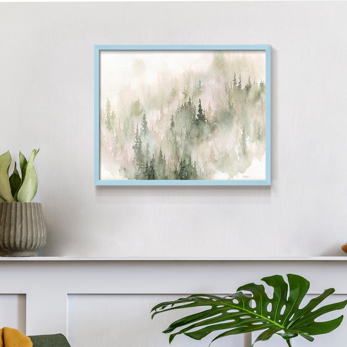 Misty Mountain Sides by Carol Robinson - Restickable Framed Giclée Print