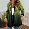 thumbnail image 2 of Vedolay Womens Fashion Open Front Knit Coat Shrugs for Women Green,M, 2 of 4