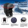 thumbnail image 4 of Visland Winter Trapper Ski Hat for Men and Women Trooper Russian Warm Hat with Windproof Mask Outdoor Skiing Ushanka Hat, 4 of 4