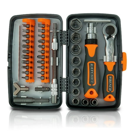 Tool 38 In 1 Household Labor Saving Ratchet Screwdriver Bit Set Multipurpose Tool Kit Hardware Tools Combination Wrenches Toolbox Hand Tool Sets