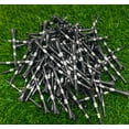 thumbnail image 2 of NorthPointe 3 ¼” Golf Tees Plastic – Black Tee with Silver Stripes - 100 Plastic Golf Tees in Bulk, 2 of 4