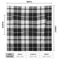 thumbnail image 3 of Plaid Pattern Black And White Plaid Bathrobe Plush Bathrobe Cozy Unisex Winter Bathrobe Warm Water Absorbent, 3 of 9