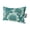 Teal, Mint, Green, variant on Teal Blue Floral Boho Outdoor Pillows for Chaise Lounge Chair Waterproof Lumbar Pillows with Insert&Adjustable Strap Beach Headrest Pillow Abstract Rustic Botanical Flowers Pool Pillow 12"x20"