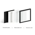 thumbnail image 2 of Oak Wood and Glass Single Picture Frame 16x16, 2 of 7