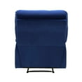 thumbnail image 3 of Lexicon Colin Velvet Manual Recliner in Blue, 3 of 4