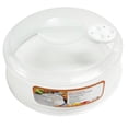 thumbnail image 2 of 1 Plastic Microwave Plate Cover Clear Steam Vent Splatter Lid 10.5" Food Dish, 2 of 4