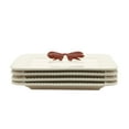 thumbnail image 5 of Holiday Time Ceramic 4 Pack Bow Appetizer Plates, 5 of 5
