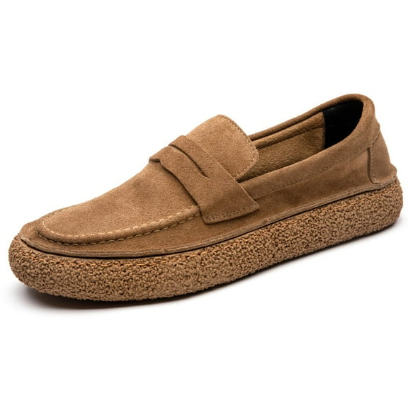 Men's Casual Loafers Slip On Leather Shoes Lightweight Driving Shoes Moccasins Classic Penny Loafer Flats Boat Shoes Outdoor Walking Shoes