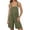 Army Green, variant on Gpoecd Summer Short Strap Romper for Women Sleeveless Casual Jumpsuit with Adjustable Straps and Pockets for Outdoor Party Spring Jumpsuits for Women Light Gray,XXXXXL