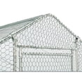 thumbnail image 6 of Large Metal Chicken Coop, Walk-in Chicken Run,Galvanized Wire Poultry Chicken Hen Pen Cage, Rabbits Duck Cages with Waterproof and Anti-Ultraviolet Cover for Outside(10' L x 6.6' W x 6.56' H), 6 of 9
