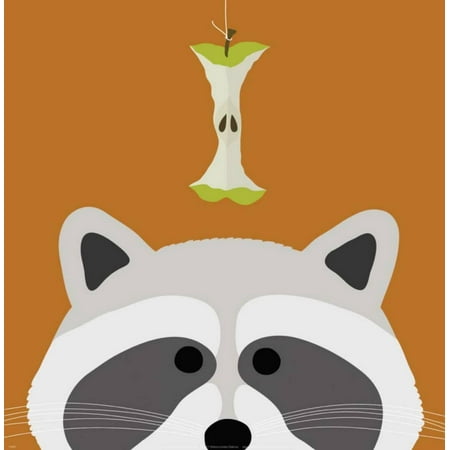 - Peek-a-Boo Raccoon Art Print By Yuko Lau - 12x12