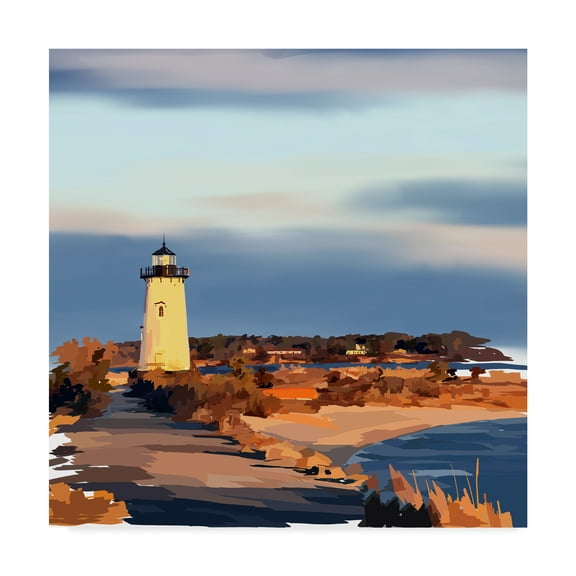 Trademark Fine Art 'Lighthouse Scene II' Canvas Art by Emily Kalina