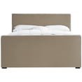 thumbnail image 3 of Meridian Furniture Lit Grand en Velours Beige Dillard, 3 of 6