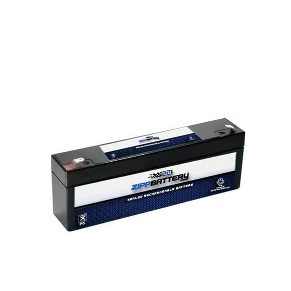 Zipp Battery 12V (12 Volt) (12 Volt) 2.2Ah 27w Sealed Lead Acid (SLA) Battery - T1 Terminals By Zipp Battery